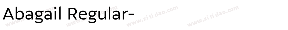 Abagail Regular字体转换